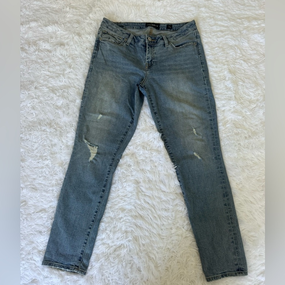 Lucky Brand Jeans Womens 8/29 Ankle Lolita Skinny‎ Blue Denim Stretch Low Rise